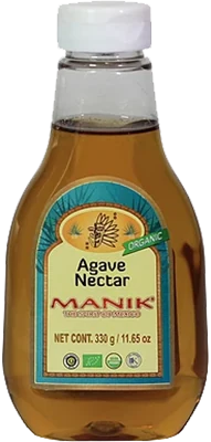 Jarabe de agave orgánico Manik Agave Nectar, 330 g